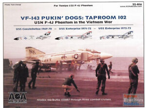 AOA32016 1:32 AOA Decals - USN F-4J Phantom II in the Vietnam War VF-143 Pukin'