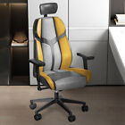 High Back Gaming Racing Chair Leather Heavy Duty Office Computer Chair Yellow