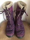 Columbia Minx Mid II Waterproof Purple Winter Boots With Faux Fur Women’s Size 9