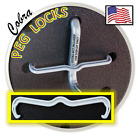 16pc Retaining Clips Peg Board Locks Hook in Place 1/4 & 1/8 HEAVY DUTY