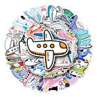 50Pcs Airplane Stickers for Kids Aircraft Stickers Waterproof Laptop Decals
