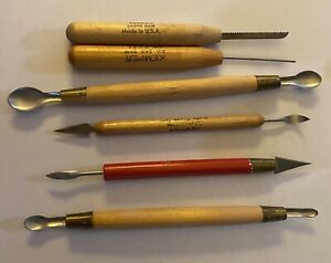 5 Vintage Kemper Clay Working Tools 1 Marx Brand Clay Tool