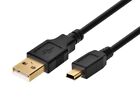 Monoprice USB-A to Mini-B Cable - 5-Pin, 28/28AWG, Black, 15ft