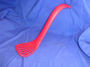 Joseph Joseph Red Rose Slotted Strainer Spoon Cooking Serving Spatula RARE NICE