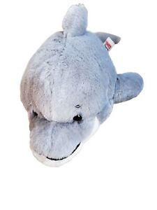 Ganz Webkins Plush Bottlenose Dolphin 11 Inch Grey White Stuffed Animal NO CODE