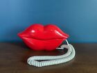 TeleMania Red Hot Lips Push Button Telephone Vintage Retro Novelty 1980s