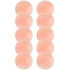 5 Pairs Nippleless Cover Pasties Women Reusable Adhesive Silicone Nipple Round