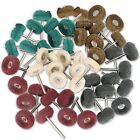 50 Metal Polishing Buffing Wheel Burr Kit Rotary Tool Accessories Set for Dremel