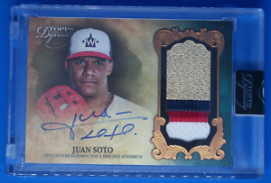 2021 Topps Dynasty Patch Auto Juan Soto Washington Nationals 5/10 4 Color Patch