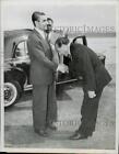 1959 Press Photo Shah of Iran's Hand Kissed by Ambassador Ahmed Maybud, Germany