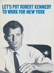 1964 RFK Robert Kennedy campaign 4 X 5 1/2