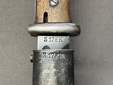 1934 Dated Original WW2 German Mauser K98 Bayonet & Scabbard