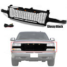 With LED Light Front Grille Set For 99-02 Chevy Silverado 00-06 Suburban Tahoe (For: 2000 Chevrolet Silverado 1500)