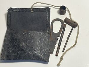 WWII SOVIET RUSSIA M1898 M1930 MOSIN NAGANT RIFLE TOOL Kit Leather Pouch