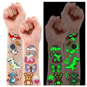 Partywind 380 Styles (30 Sheets) Luminous Tattoos for Kids Mixed Styles