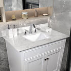 31inch bathroom vanity top stone carrara white new tops with 3 faucet hole