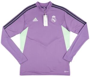 BNWT 22-23 Real Madrid ADIDAS Training Top Purple SIZE S