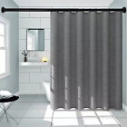 Shower Curtain Rail Bathroom Shower Curtain Rod Black Rod Adjustable 70-110cm