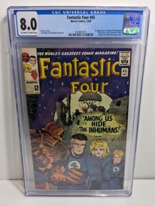 Fantastic Four #45 Marvel Comics 1965 1st INHUMANS APP!! CGC 8.0
