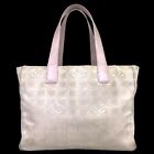 CHANEL Bag Tote Bag New Travel Line Canvas Pink 8070282 Authentic