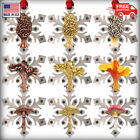 Pewter Mushroom Snowflake Christmas Tree Ornament (9 Options) Made in the USA
