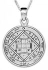 Pendant Love Seal King Solomon Amulet Talisman Sterling Silver Necklace Ø0.96