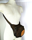 Overland Equipment Crossbody Small Bag Brown Nylon Leather Pack Travel Hiking