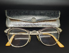 Vintage 1950s  CAT EYE Ladies Women's Black Eyeglasses with Rhinestones