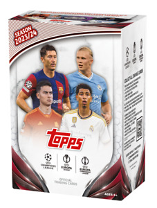 2023/24 Topps UEFA Champions Club Competitions Soccer Factory Sealed Value Box