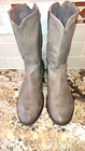 GUC Vintage Frye Gray Calfskin Leather Roper/Cowboy Boots - US Size 12 D (Mens)