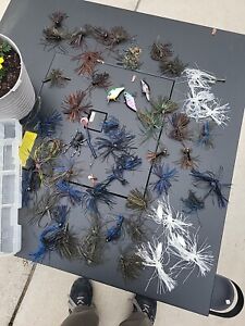 Lures Lot Of 45 For Fishing Colorful  Gently Used Tarantula Swim Jigs