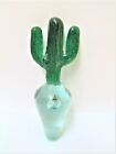 Vintage Blown Art Glass Cactus Wine Bottle Stopper