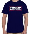 Donald TRUMP President T Shirt Official Logo Navy Make America Great Again!
