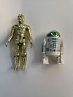 Vintage Star Wars C-3PO & R2-D2 Action Figures 1977 Kenner