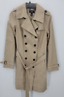 Vintage Victorias Secret Trench Coat Womens 8 Tan Double Breasted Belted Coat