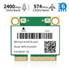 WiFi 6 MPE-AX3000H Mini PCIE WiFi Card Bluetooth 5.0 Dual Band Wireless Adapter