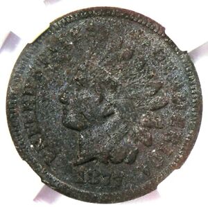 New Listing1877 Indian Cent 1C - Certified NGC AU Detail (Corrosion) - Rare Key Date Penny!