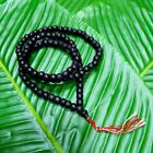Necklace Black Wood Praying 108 Beads Meditation Mantra Thai Buddha Amulet