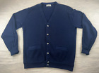 Vintage Lahmar Blue Sweater Cardigan Men’s Size M Made In USA