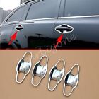 Chrome Handle Bowl Cup Cover Trim For Toyota Highlander 2014-2019 Accessories (For: Toyota)