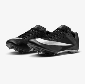 NIKE Zoom Rival Sprint Black White Track Spikes Men Size 6.5 DC8753-001 w/spikes