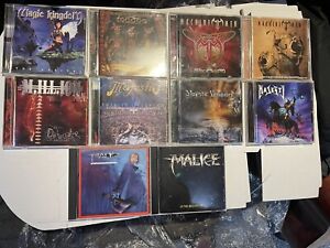 Heavy/power Metal 10 CDs Lot-Malice, Machine Men, Majestic, Magic Kingdom