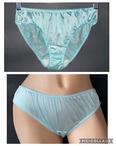 Vintage Kayser 7 L Aqua Panty Nylon Antron III BRIEF Antron Bikini Underwear
