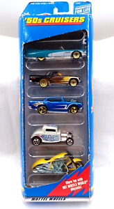 Hot Wheels 50s Cruisers 5-Pack Cars Caddy T-Bird Chevy Ford Scooter Die Cast
