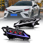 Pair LED Headlight for Toyota Camry 2018-2024 Head Lamp TRIPLE BEAM Assembly (For: 2018 Toyota Camry)