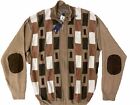 Michael Irvin 88 Sweater Men 4XL Rust Elbow patch Cardigan Grandpa Dad Full Zip
