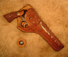 New ListingRARE VINTAGE FLORAL TOOLED LEATHER CROSS-DRAW HOLSTER FOR S&W K-22, 38 6