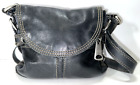 Fossil Fifty Four Black Leather Purse/Handbag - EUC