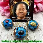 Takrut Leklai Magic Luck Immortal Somporn Ball Blue Protection Thai Amulet 15787