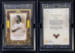 2023 Futera Unique Ronaldinho #LG19 Legends Gold Frame GU Patch /15 Brazil